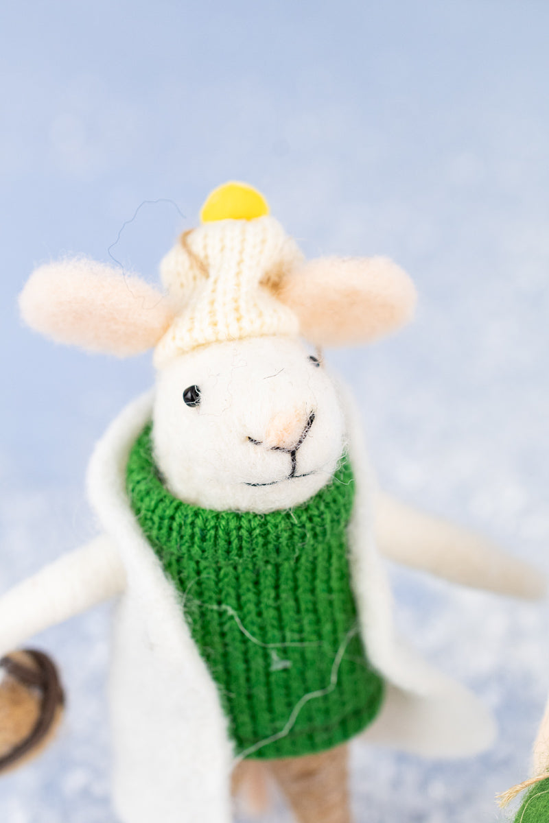 Earmuff Eleanor & Traveling Tina Mouse Ornaments, image 6 of 8