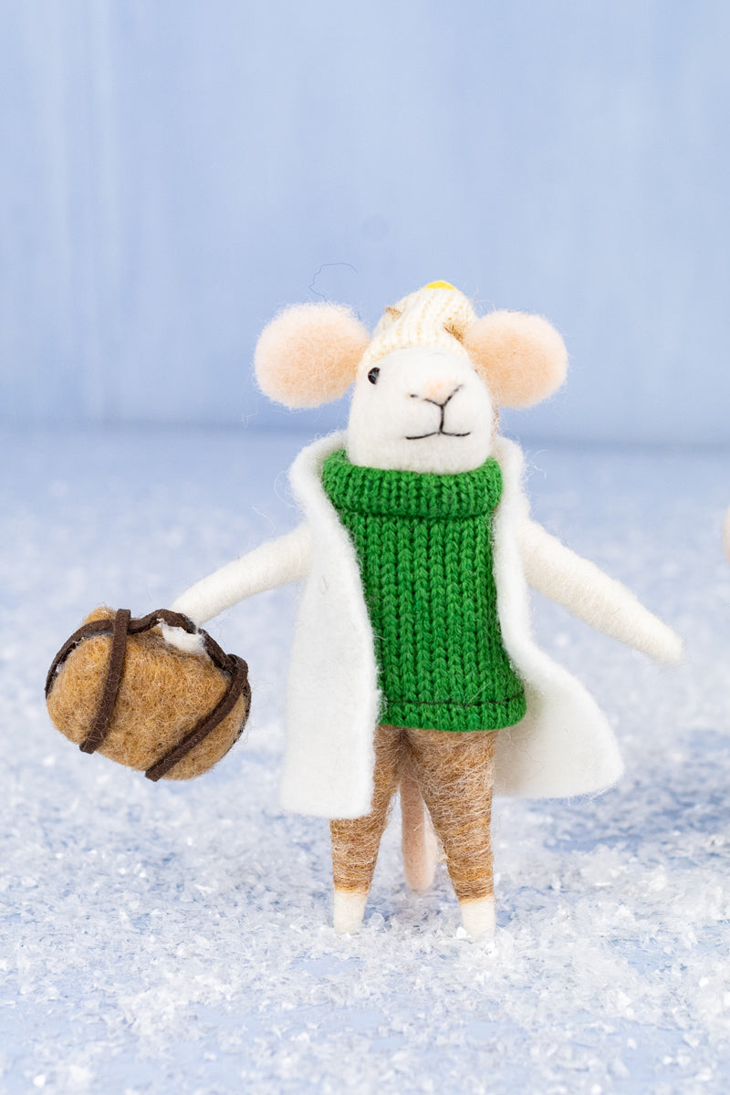 Earmuff Eleanor & Traveling Tina Mouse Ornaments, image 7 of 8