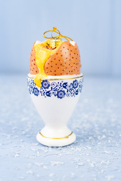 Egg in Egg Cup Ornament