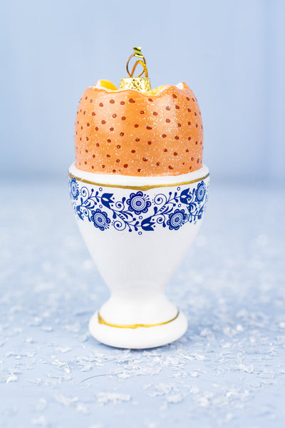 Egg in Egg Cup Ornament