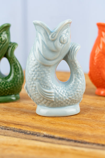 English Ceramic Fish Mini Gluggle Jug