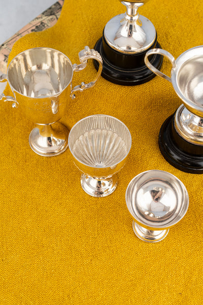 English Miniature Silverplate Sporting Trophy Collection