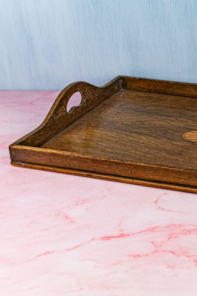 Antique English Oak Serving Tray