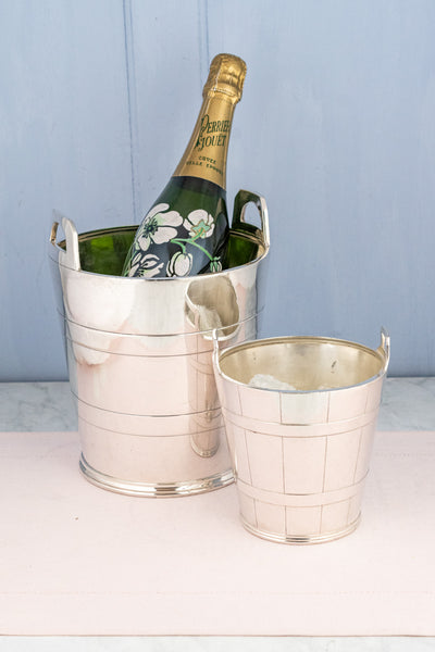 English Silverplate Champagne and Ice Bucket