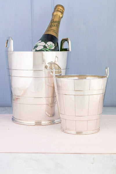 English Silverplate Champagne and Ice Bucket