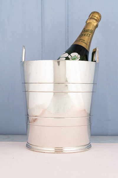 English Silverplate Champagne and Ice Bucket