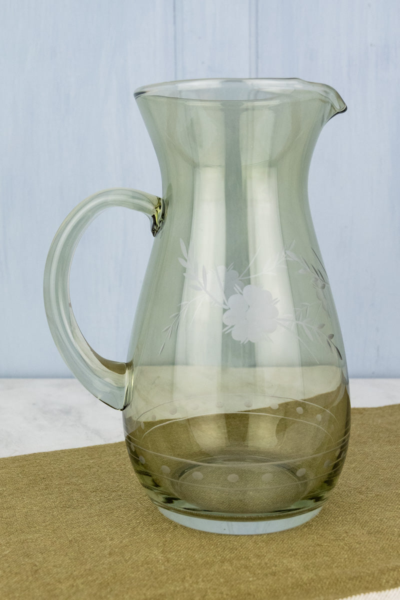 Etched Green Tumbler - Set of 4