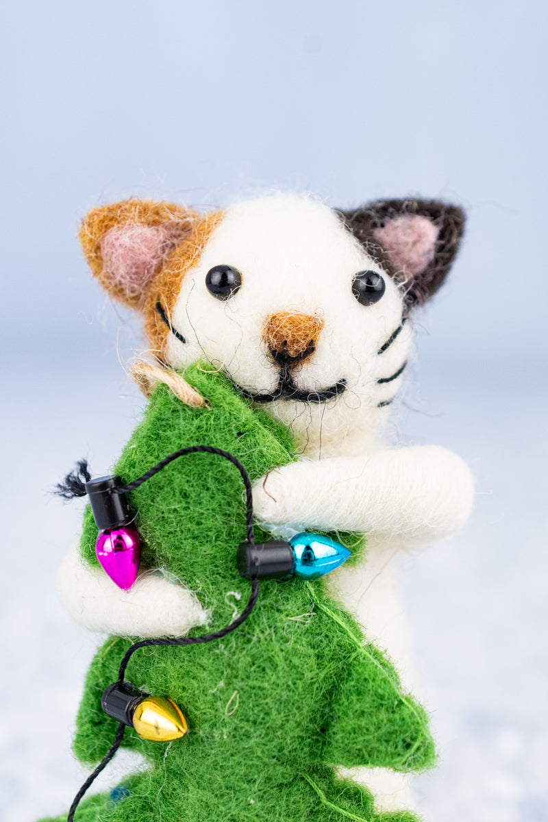 Festive Felix the Cat Ornament, image 2 of 4