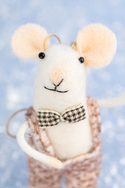 Festive Florence & To-the-Nines Nelson Mouse Ornaments