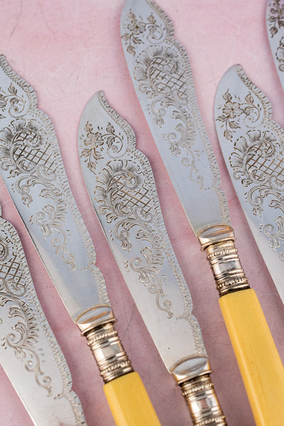 Victorian Fish Service for 6