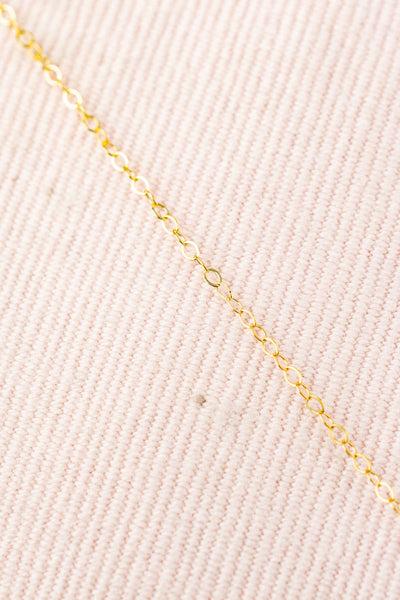 Five Pearl Gold Chain Necklace