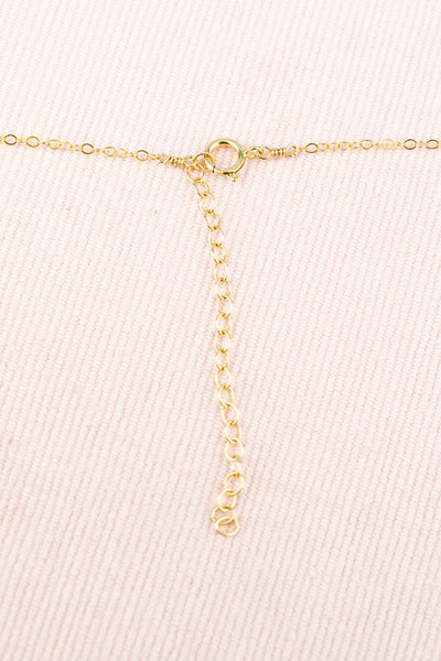Five Pearl Gold Chain Necklace