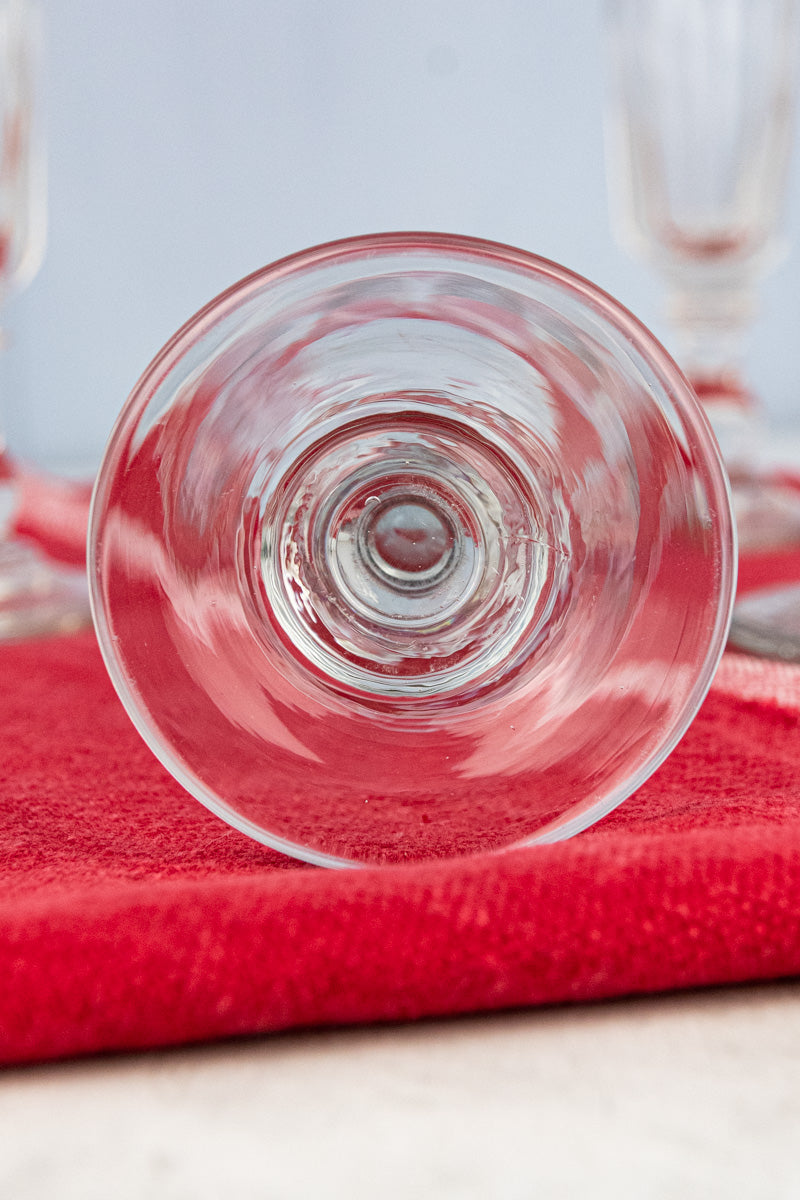 Antique Baccarat Crystal Champagne Flutes - Set of 6