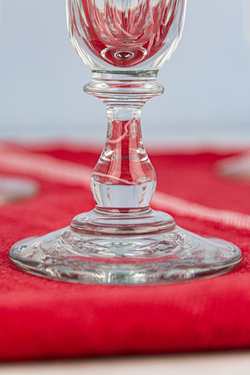 Antique Baccarat Crystal Champagne Flutes - Set of 6