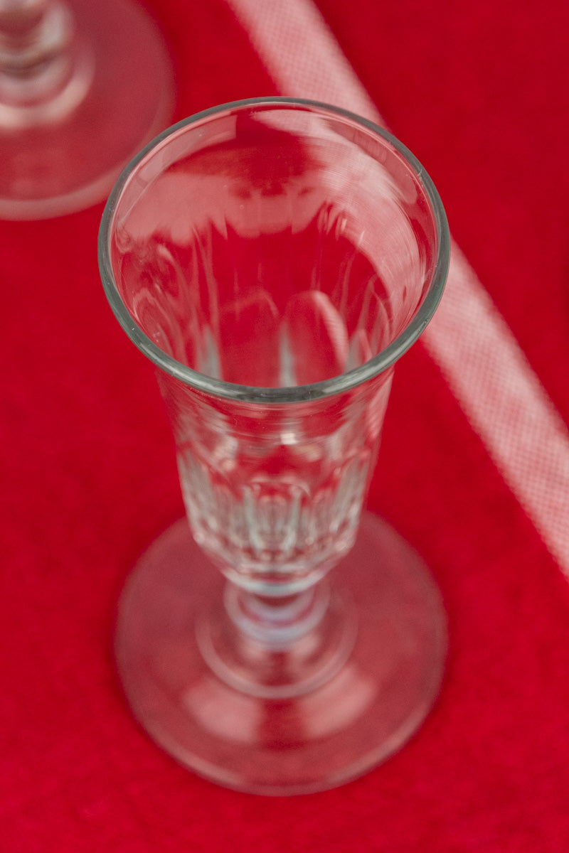 Antique Baccarat Crystal Champagne Flutes - Set of 6