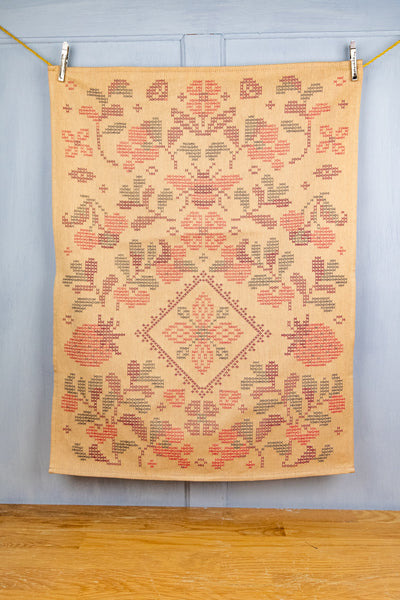 Fraisier Cross-Stitch Moutet Towel