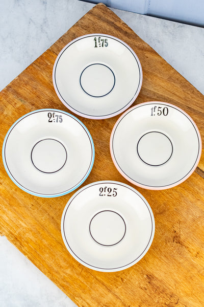 French Franc Plates - Set of 4