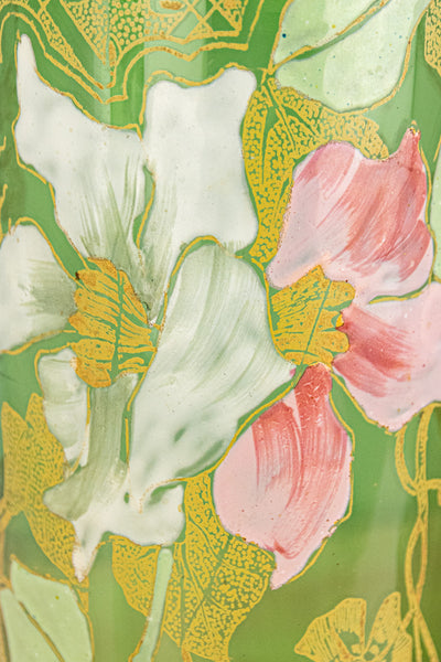 French Art Nouveau Lily Vase Pair