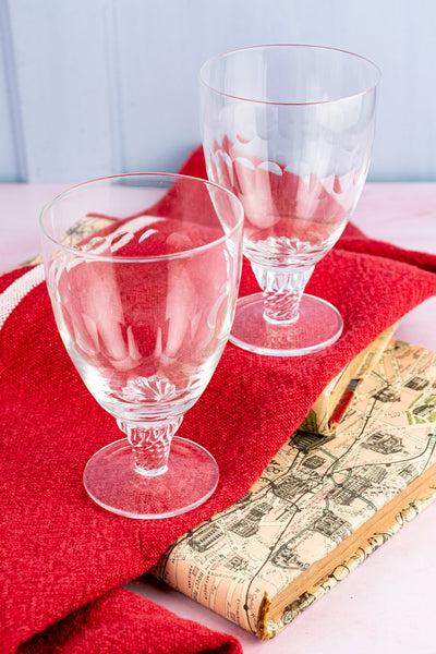 French Bistro Crystal Glass - Set of 2