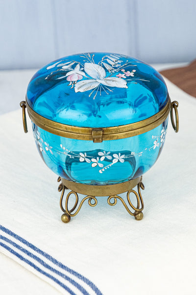 Antique French Art Nouveau Enameled Box