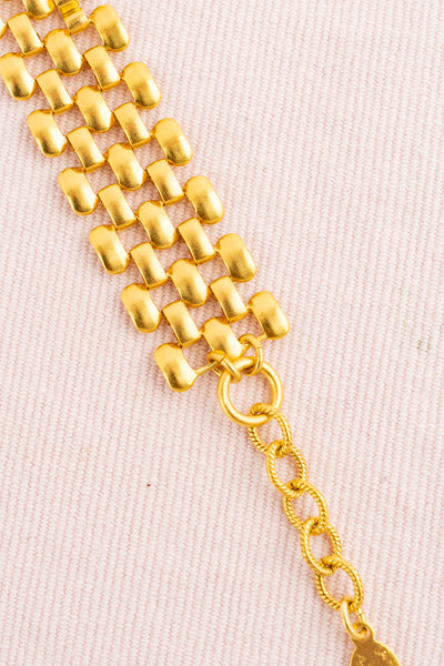 French Crystal Emerald Cut Cuff Bracelet