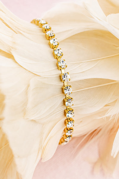 French Cushion Cut Crystal Bracelet