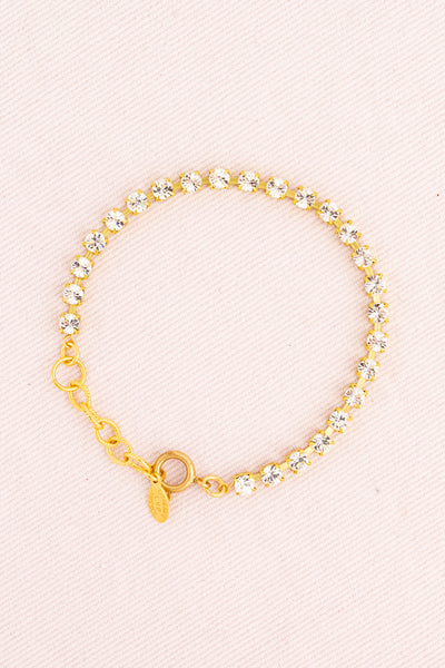 French Cushion Cut Crystal Bracelet