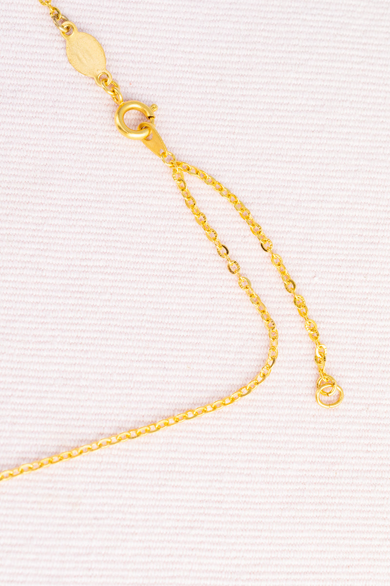 French Triple Locket Necklace