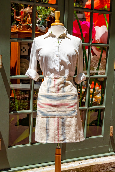 French Stripe Half Apron