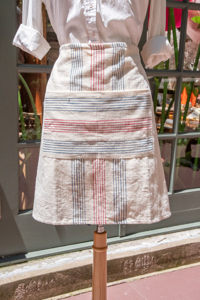 French Stripe Half Apron