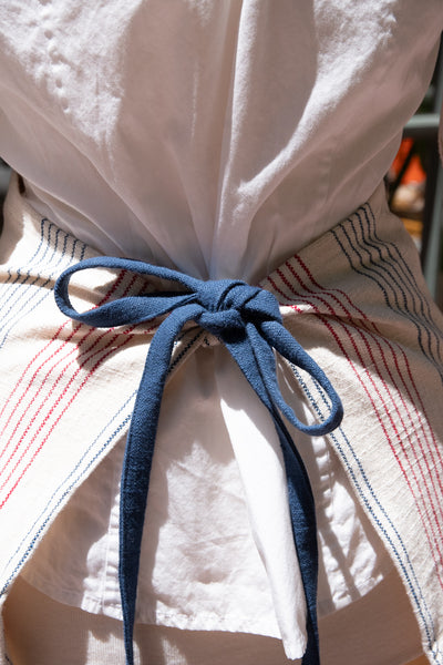 French Stripe Half Apron