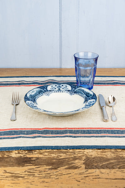 Antibes French Stripe Linen Runner