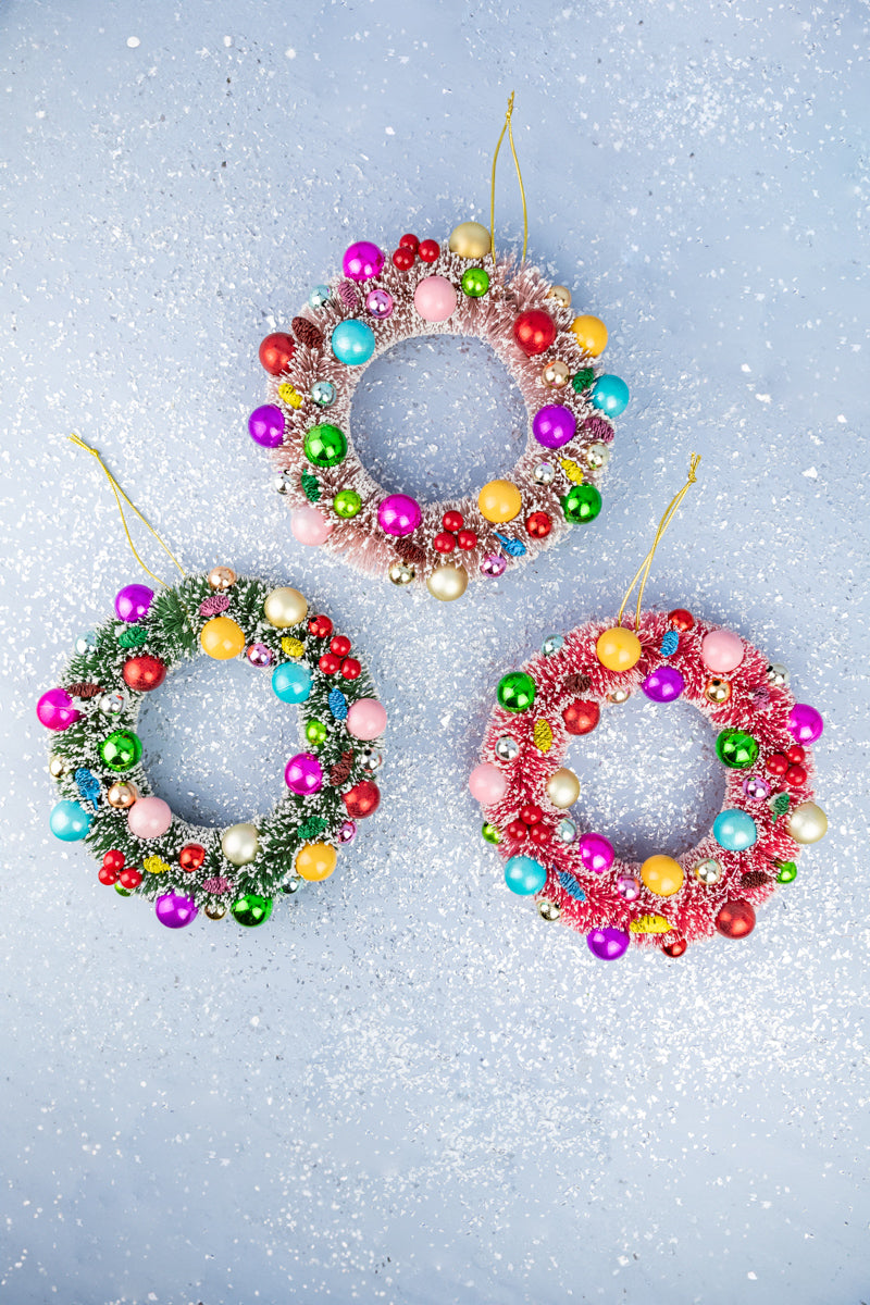 Frosted Bauble Wreath, image 1 of 7