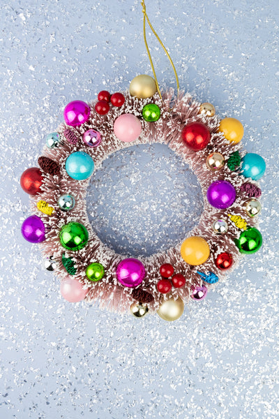 Frosted Bauble Wreath