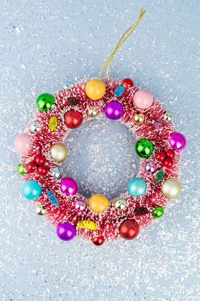 Frosted Bauble Wreath