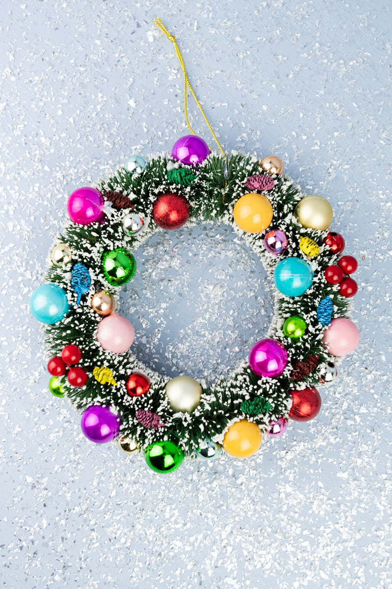 Frosted Bauble Wreath, image 2 of 7
