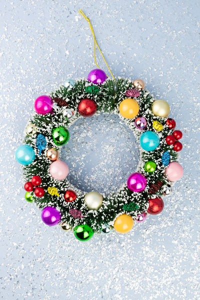 Frosted Bauble Wreath