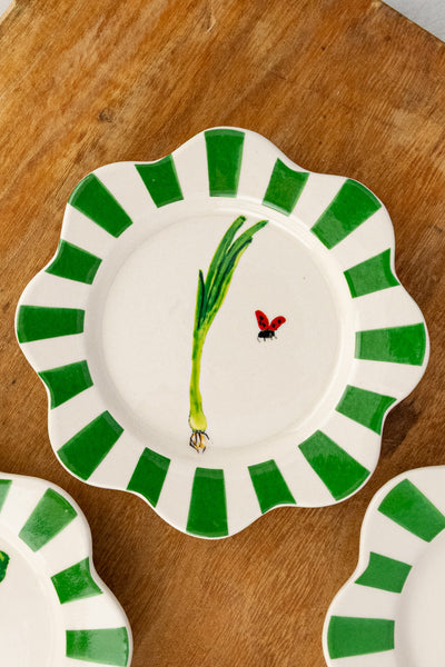 Garden Fresh Tidbit Plates  - Set of 2