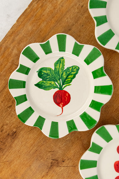 Garden Fresh Tidbit Plates  - Set of 2