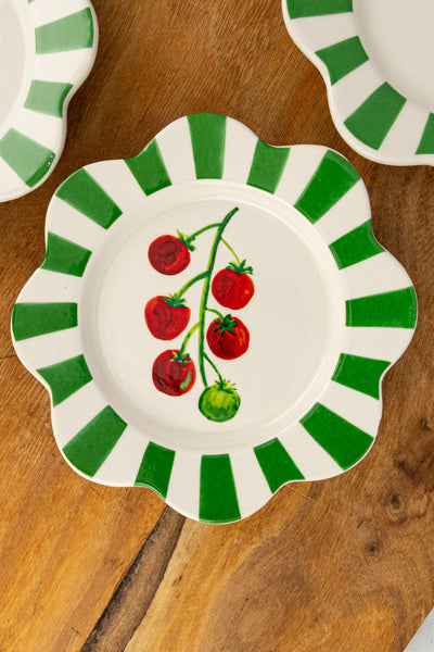 Garden Fresh Tidbit Plates  - Set of 2