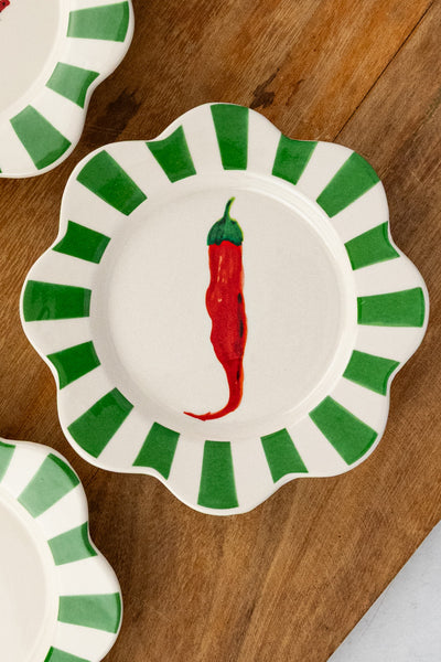 Garden Fresh Tidbit Plates  - Set of 2
