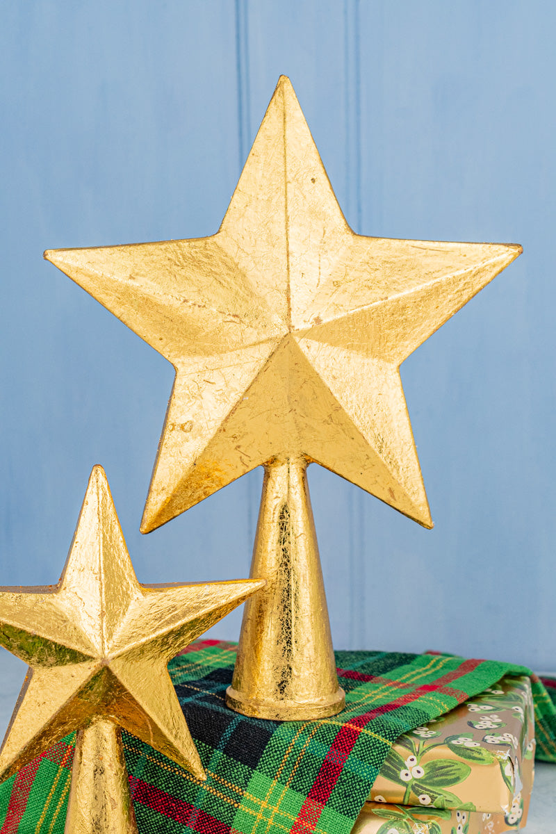 Gilded Papier-Mâché Tree Topper, image 4 of 6