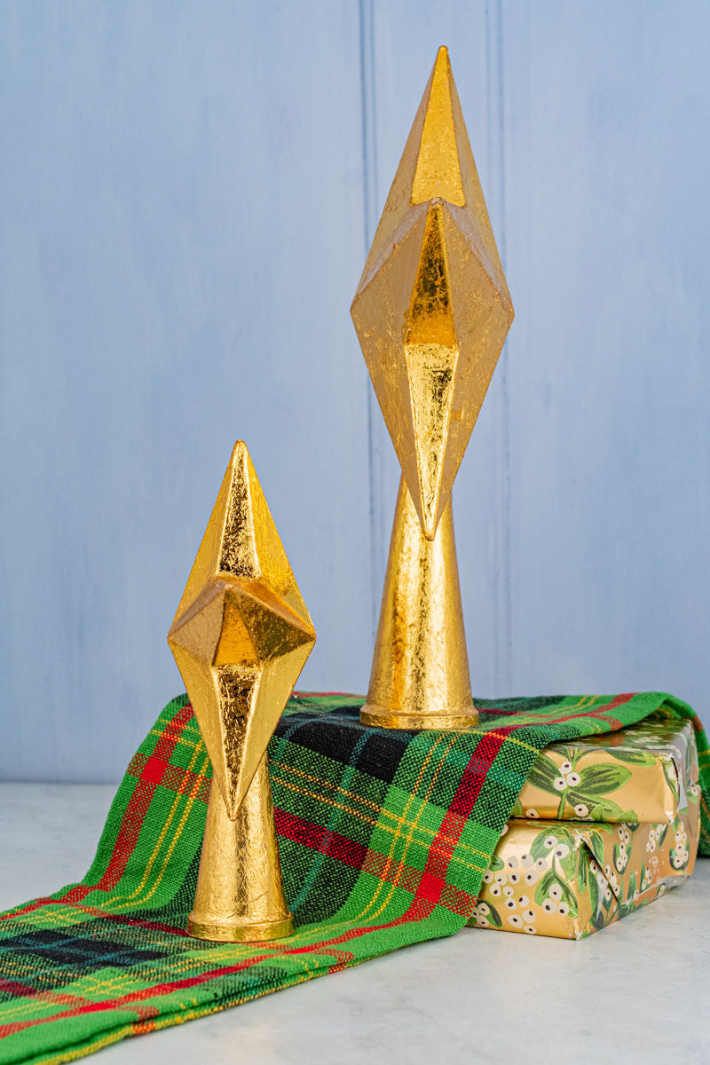 Gilded Papier-Mâché Tree Topper, image 5 of 6