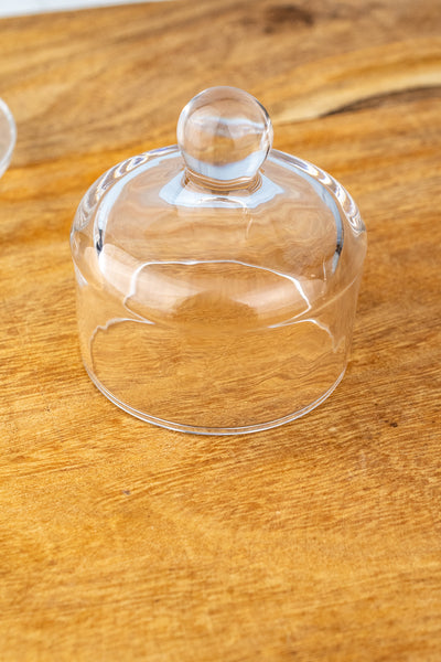 Glass Butter Dish with Cover