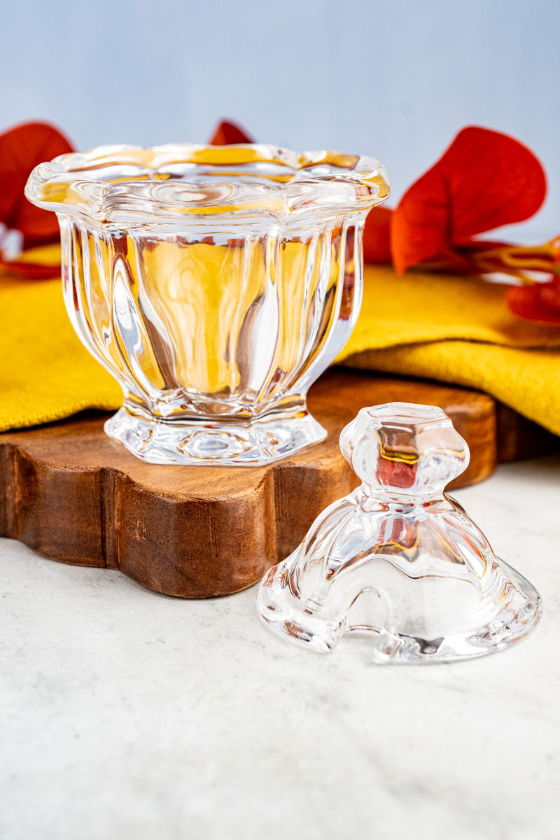 Glass Jam Pot