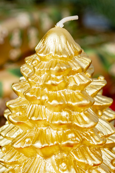 Gold Tree Candles - Set of 2