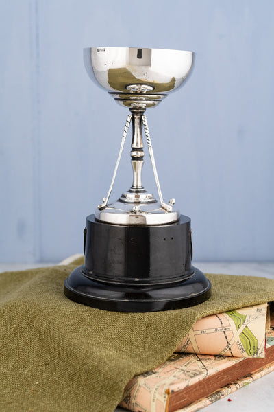 Vintage Silverplate Golf Trophy