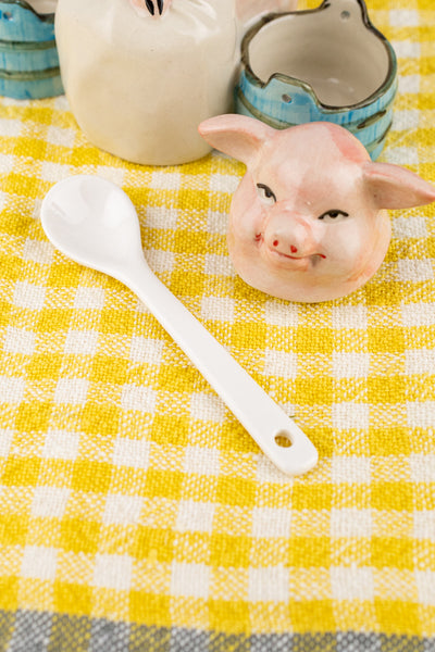 Grinning Piggy Ceramic Cruet
