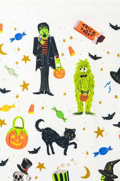 Halloween Parade Tea Towel