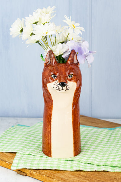Woodland Fox Flower Vase